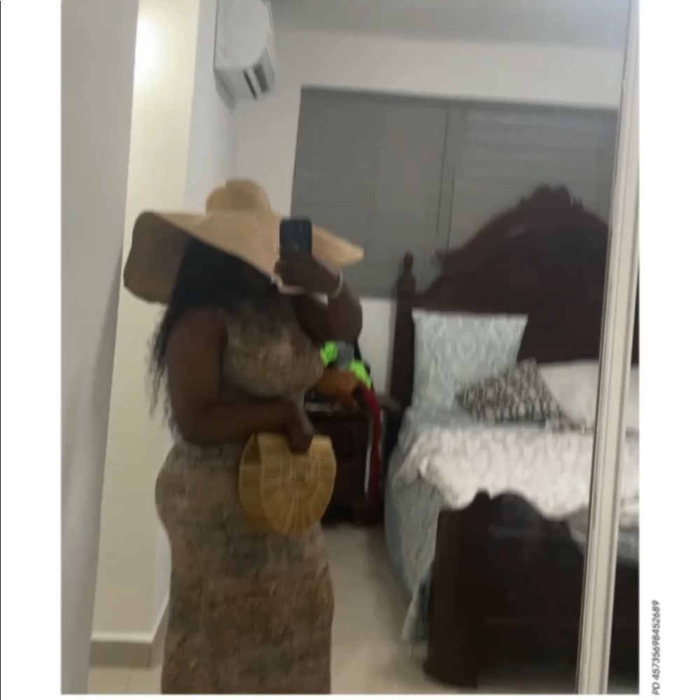 Tan word dress